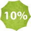 10 percent badge