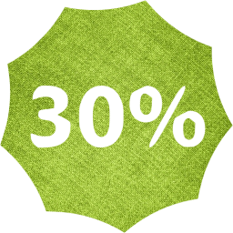 30 percent badge icon