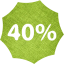 40 percent badge