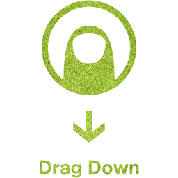 drag down 2 icon