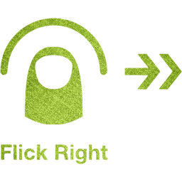 flick right 2 icon