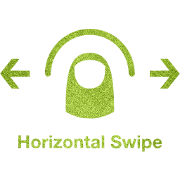 horizontal swipe 2 icon