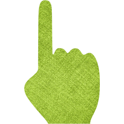 one finger icon