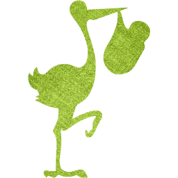 stork with bundle icon