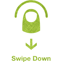 swipe down 2 icon
