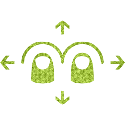 two finger omnidirectional swipe icon