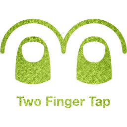 two finger tap 2 icon