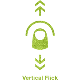 vertical flick 2 icon