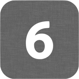 6 filled icon