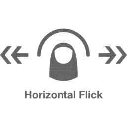 horizontal flick 2 icon