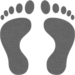 human footprints icon