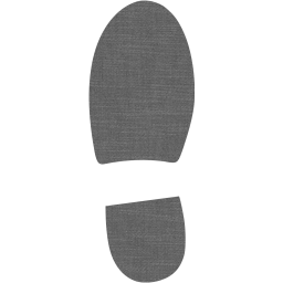 left shoe footprint icon