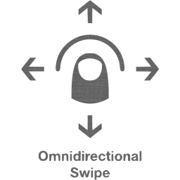 omnidirectional swipe 2 icon