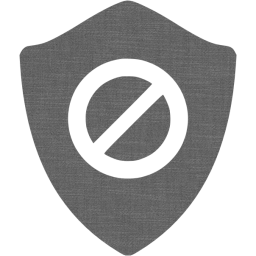 restriction shield icon