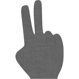 two fingers icon