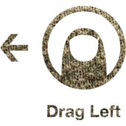 drag left 2 icon