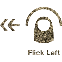 flick left 2 icon