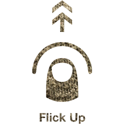 flick up 2 icon