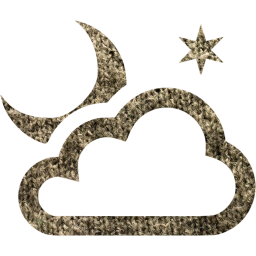 partly cloudy night icon