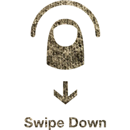 swipe down 2 icon