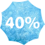 40 percent badge