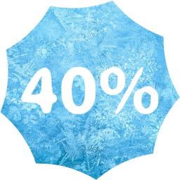 40 percent badge icon