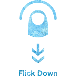 flick down 2 icon