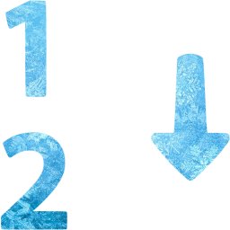 numerical sorting icon