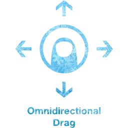 omnidirectional drag 2 icon