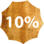 10 percent badge