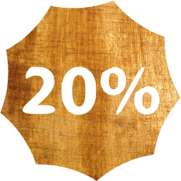 20 percent badge icon