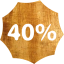 40 percent badge