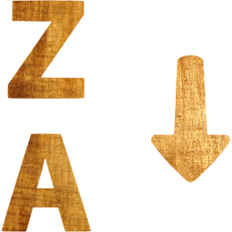 alphabetical sorting 2 icon