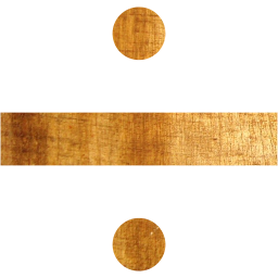 divide sign icon