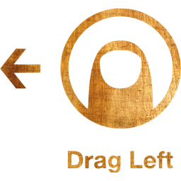 drag left 2 icon