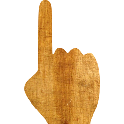 one finger icon