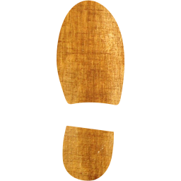 right shoe footprint icon