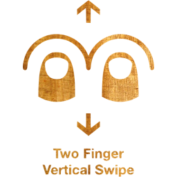 two finger vertical swipe 2 icon