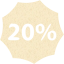 20 percent badge