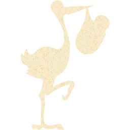 stork with bundle icon