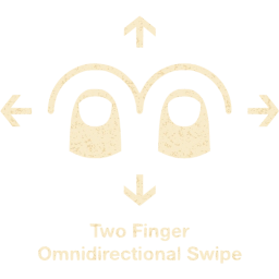 two finger omnidirectional swipe 2 icon