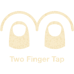 two finger tap 2 icon