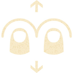 two finger vertical swipe icon