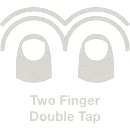 two finger double tap 2 icon