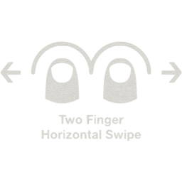 two finger horizontal swipe 2 icon