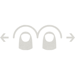 two finger horizontal swipe icon