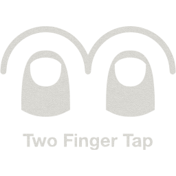 two finger tap 2 icon