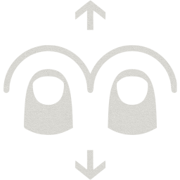 two finger vertical swipe icon