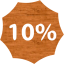 10 percent badge