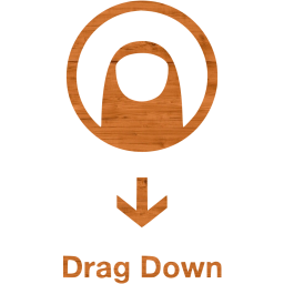 drag down 2 icon